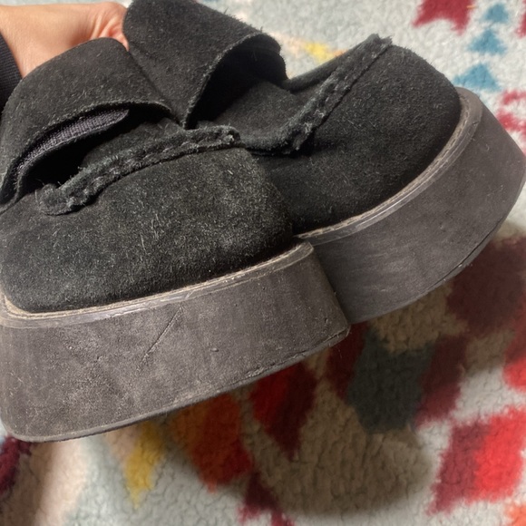 Morbid Threads vintage Y2K chunky black loafers platform - Picture 6 of 8